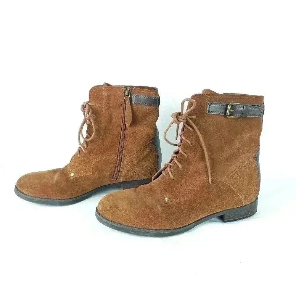 Franco Sarto Boots Leather Size 8 EUC